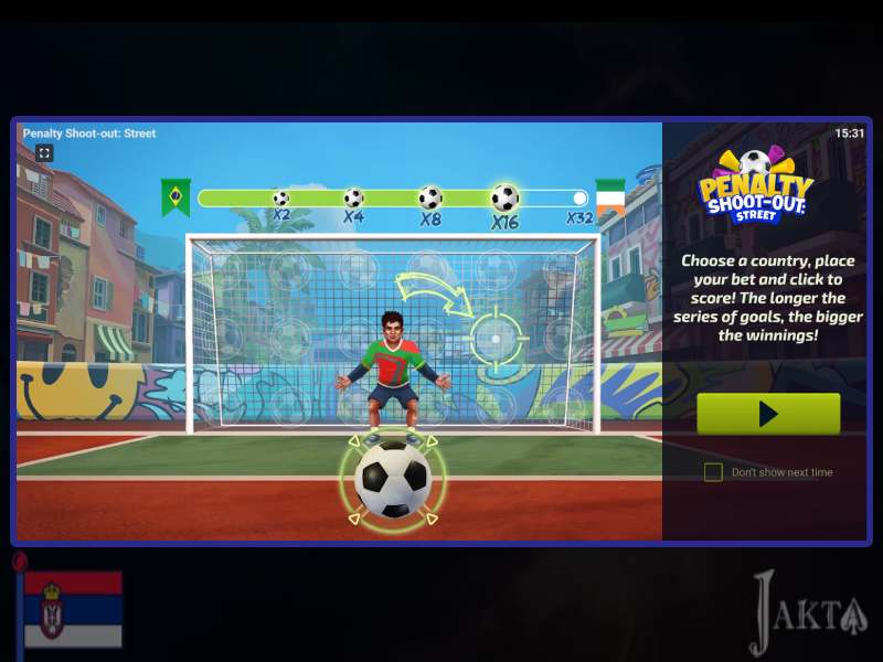 Gioco di scommesse per stabilimenti di gioco d'azzardo con rigori